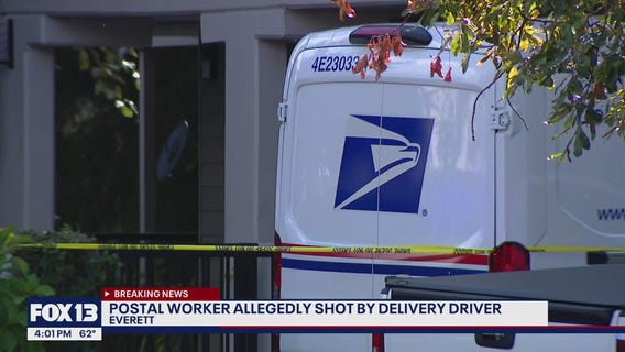 USPS worker allegedly shot by delivery driver in Everett