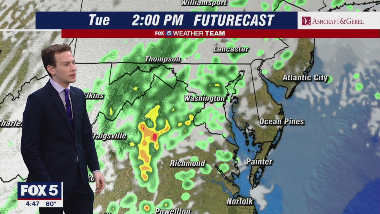 FOX 5 Weather forecast for Tuesday, April 26