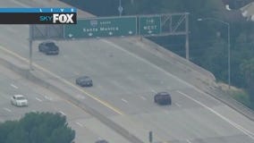 CHP in pursuit of assault suspect in the Santa Clarita Valley