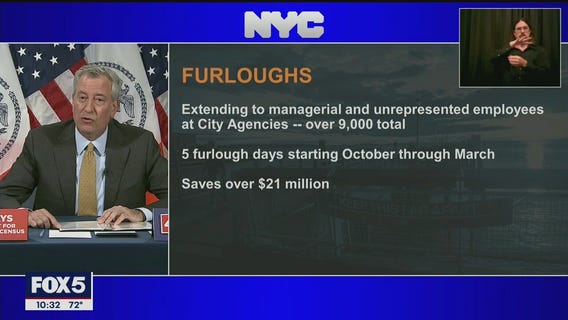 De Blasio announces furloughs of 9,000 NYC employees