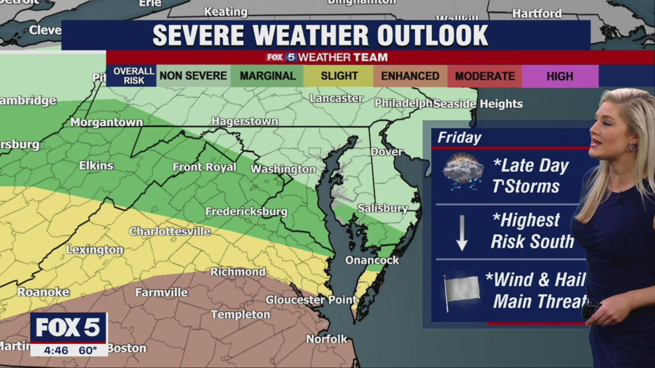 FOX 5 Weather forecast for Friday, May 6