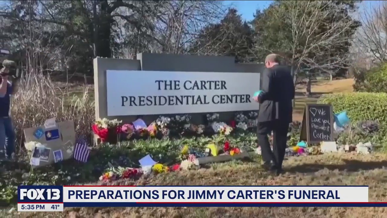 Preparations for Jimmy Carter's funeral