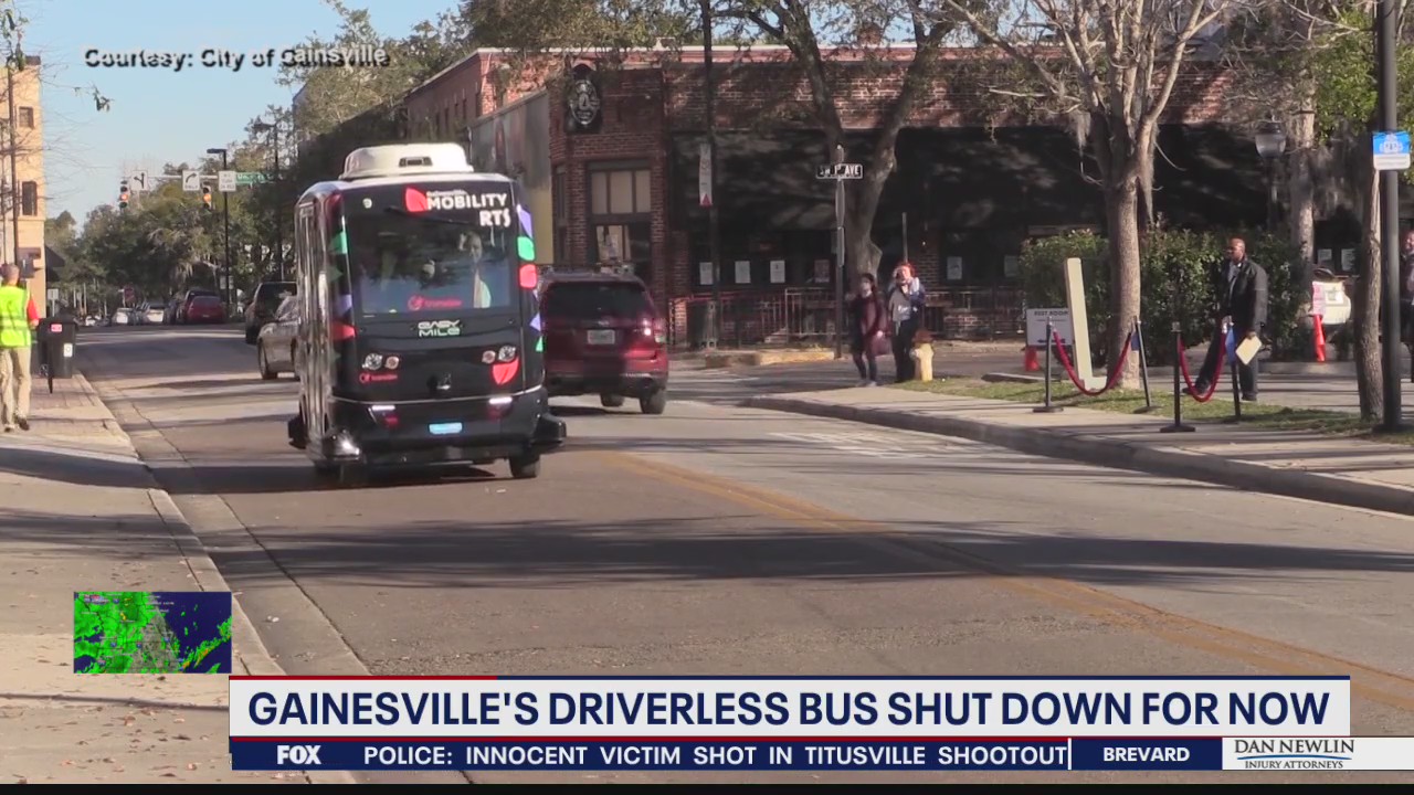 Gainesville shuts down driverless autonomous buses