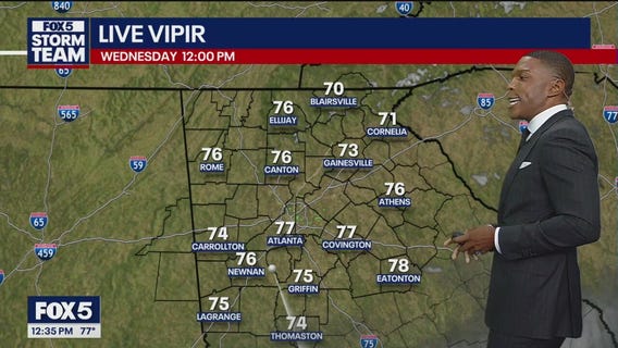 Thursday noon weather forecast