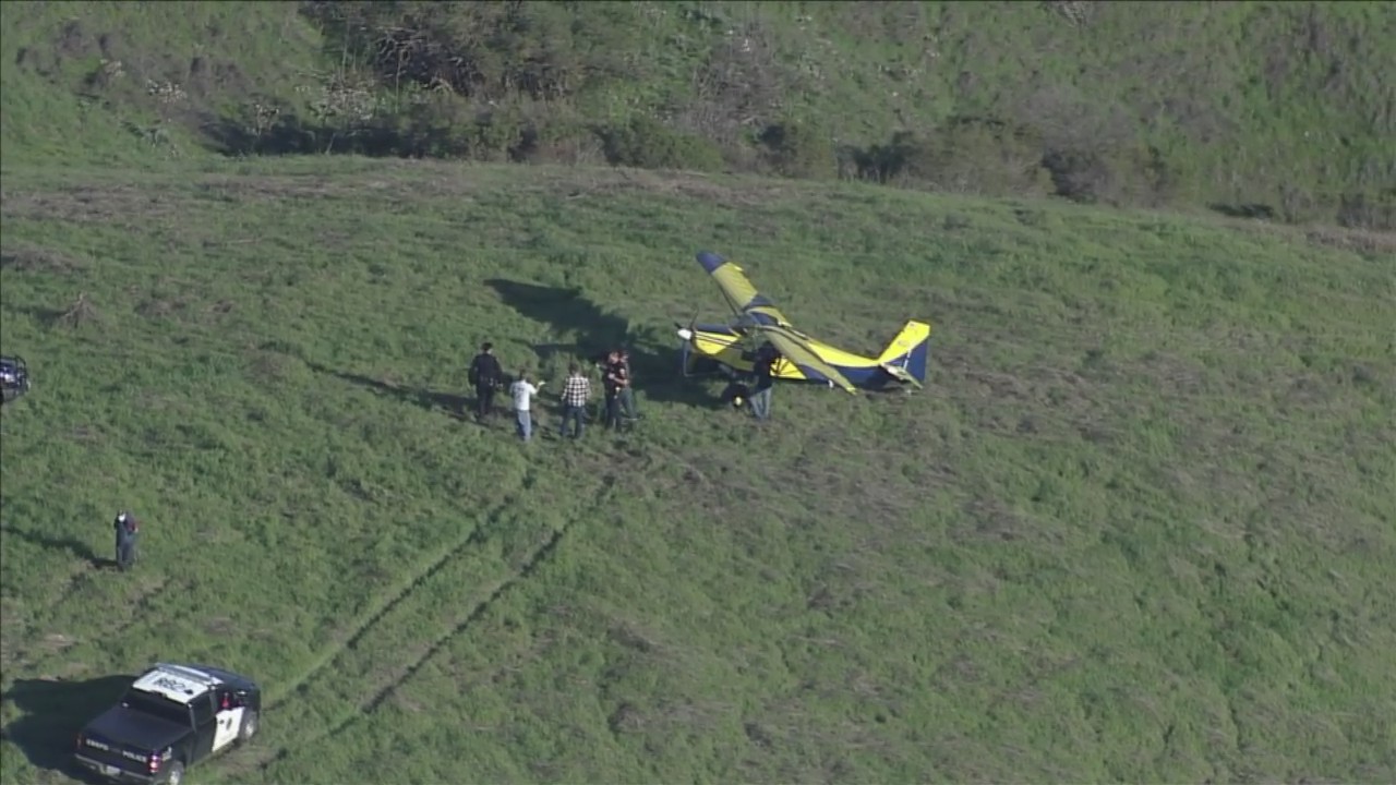 Small plane makes unscheduled landing on Lafayette hillside