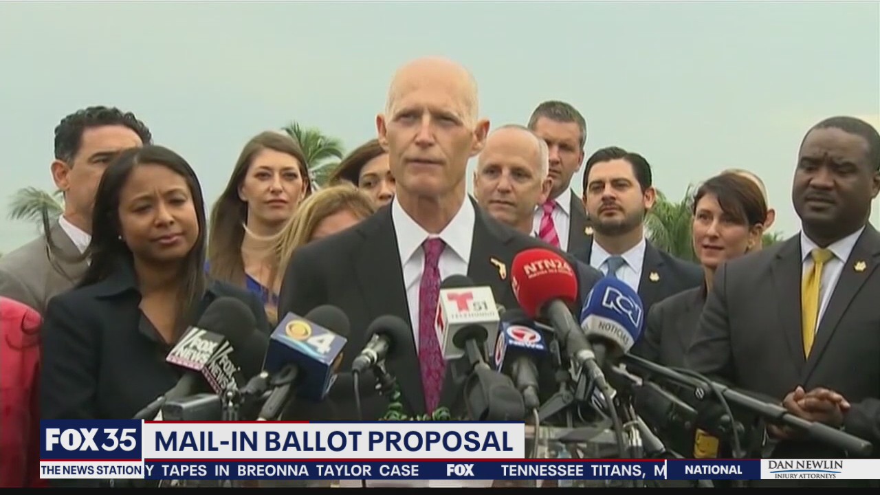 Senator Scott proposes changes to laws before election