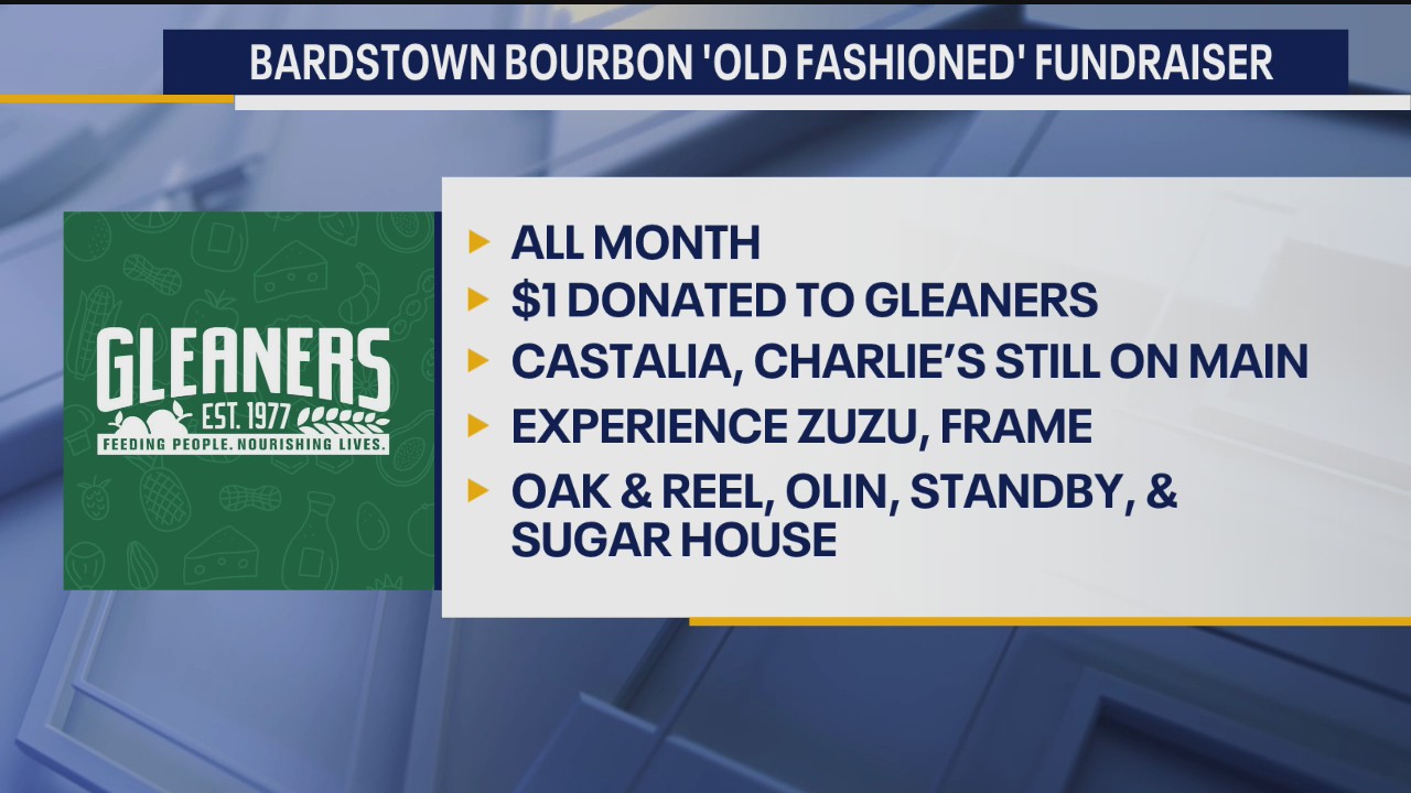 Bardstown Bourbon Company 'Old Fashioned' Fundraiser Helps Support Gleaners Food Bank
