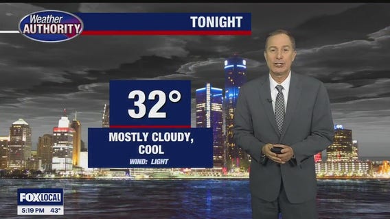 Mostly cloudy and dry for Thursday