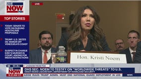Noem heckled during "worldwide threats" hearing