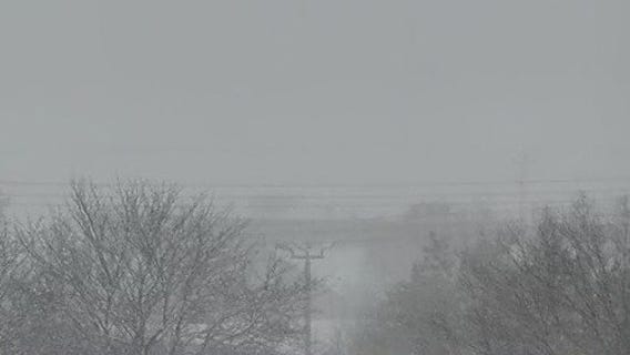 Winter storm at Milwaukee airport