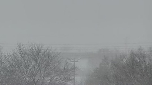 Winter storm at Milwaukee airport