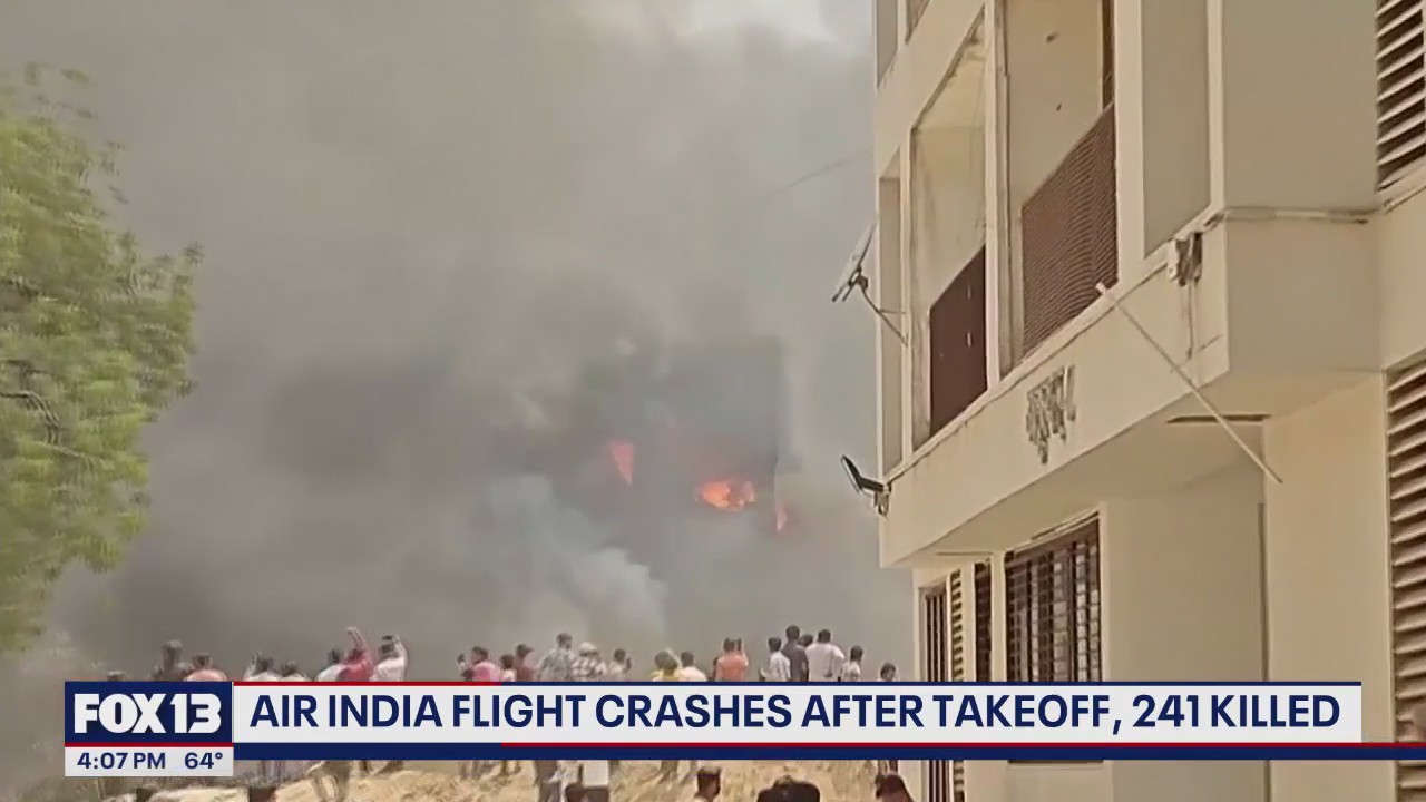 Air India flight crashes after takeoff, kills 241 people