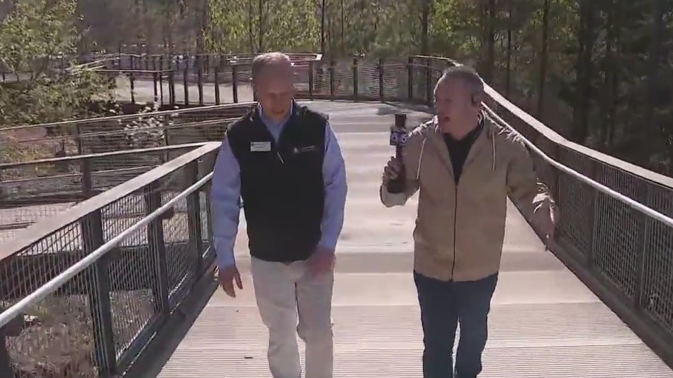 Canopy walk at Gwinnett Environmental Center