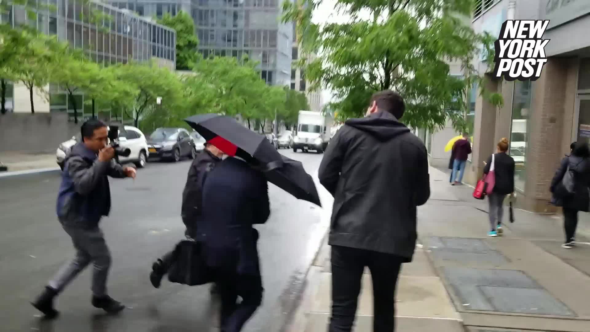 VIDEO: Ranting lawyer dodges reporters