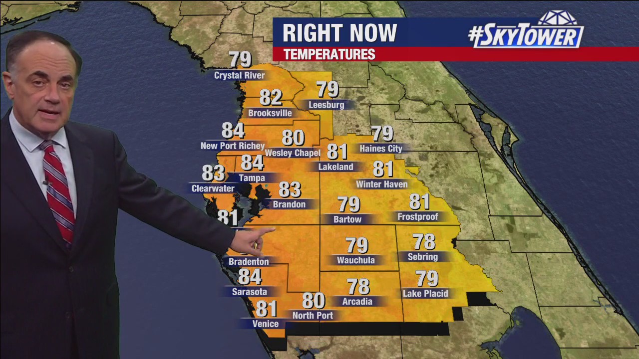 Tampa weather | Mainly clear and mild