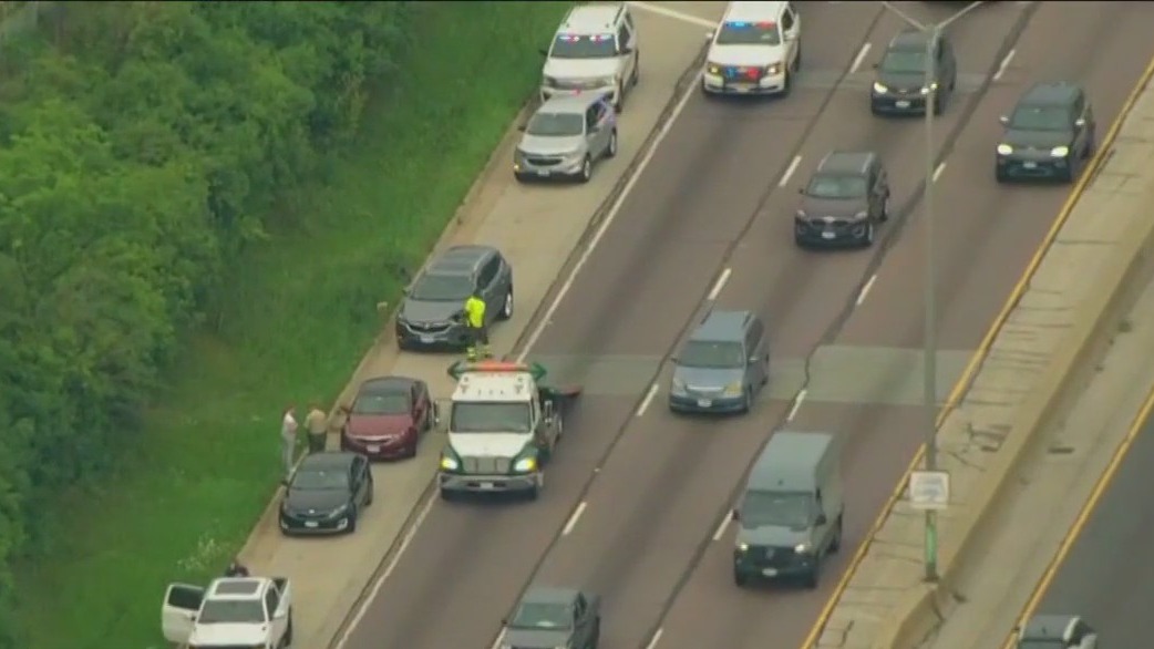 Traffic delays on IB Eisenhower Expressway following multi-vehicle crash