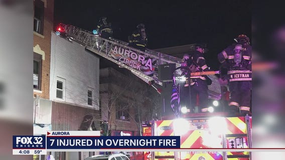 Woman jumps from Aurora building in fire that injured 7 people