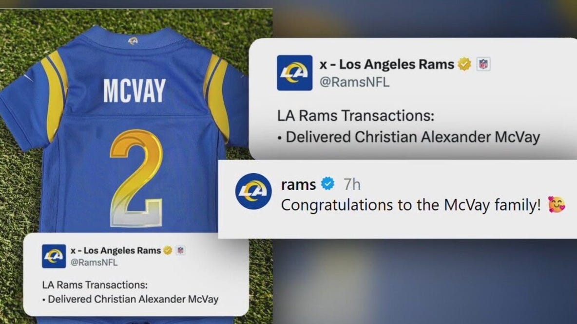 Sean McVay, wife welcome birth of second child