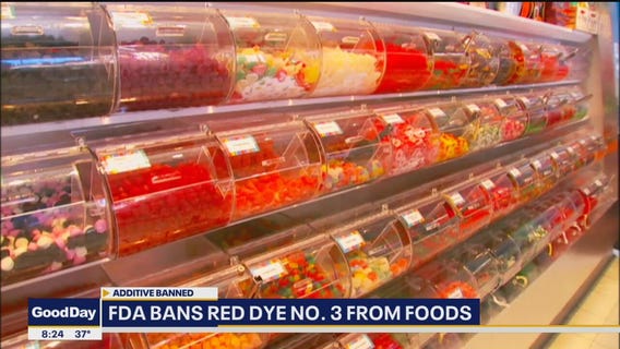 FDA bans red dye no. 3 from foods