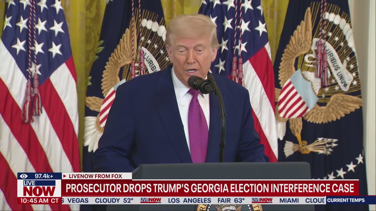 Prosecutor drops charges in Trump's Georgia case