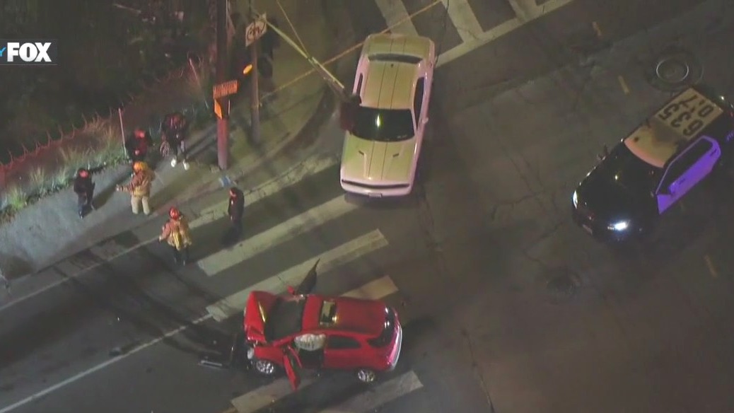 LA police chase ends in shooting