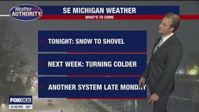 Heavy snow expected to fall into early morning