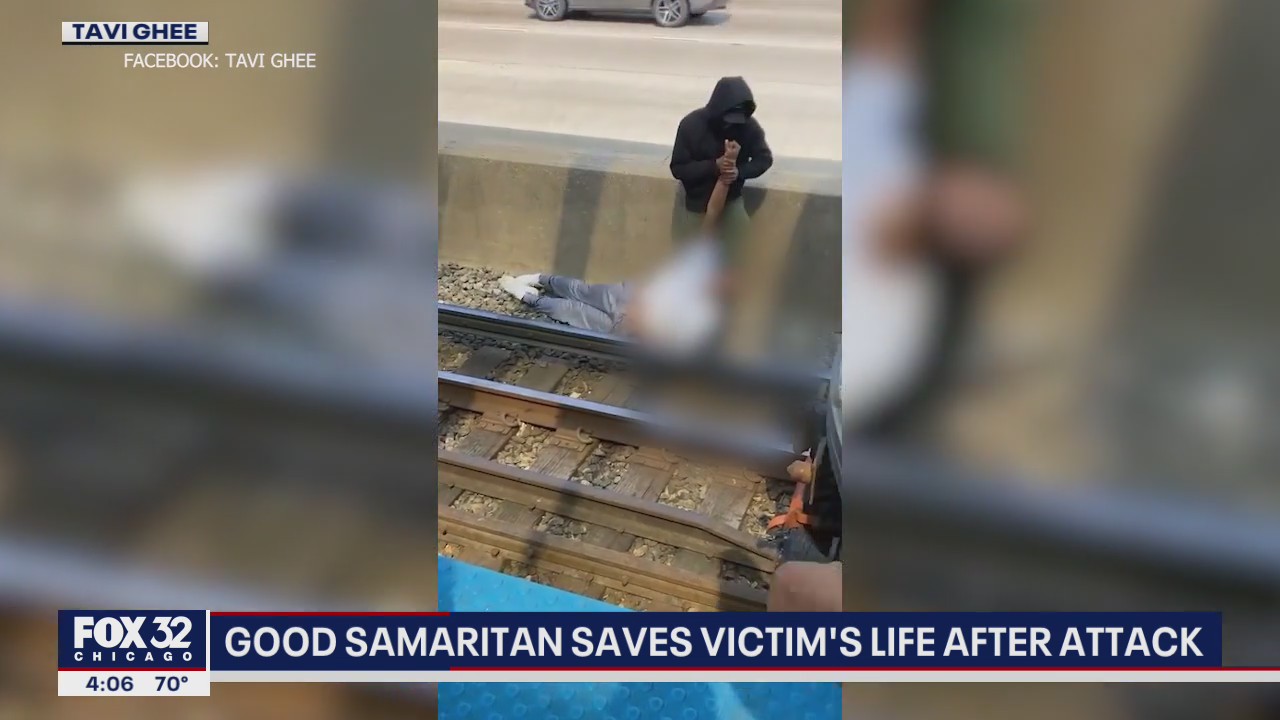 Good Samaritan saves man's life after attack on CTA platform | FOX 32 ...