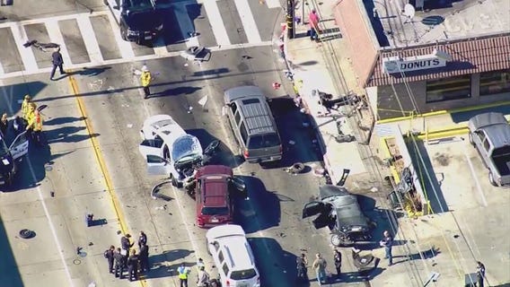 4 children, 2 adults rushed to hospital during pursuit of burglary suspects