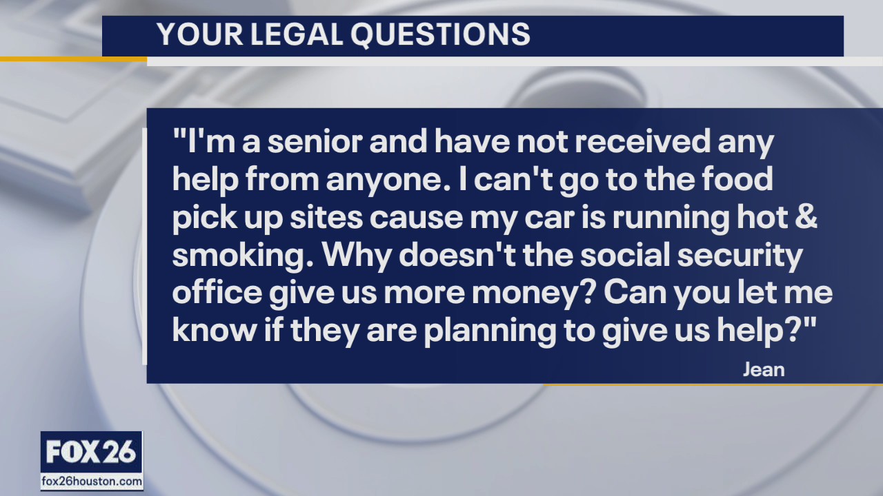 Your Legal Questions  - COVID-19 pandemic assistance