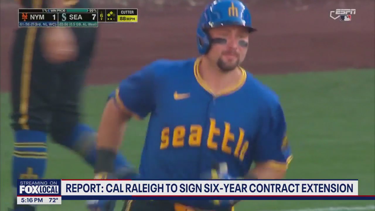 Cal Raleigh to sign 6-year extension with Seattle Mariners