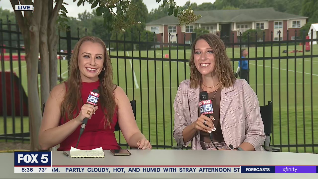 Tori McElhaney joins Falcons on FOX 5 coverage team with Kelly Price on 'Rise Up Tonight'