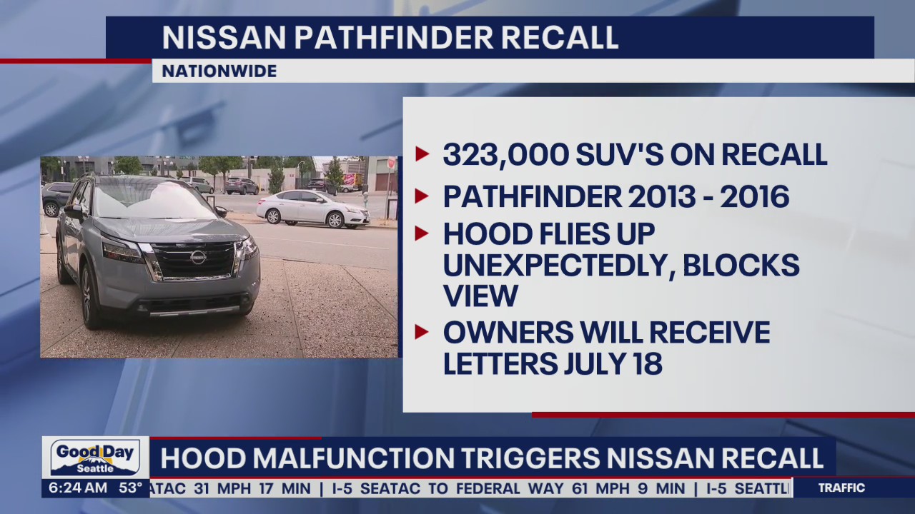 323,000 Nissan Pathfinders recalled