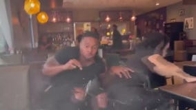 Car crashes into restaurant during food review