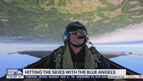 Brian MacMillan flies with the Blue Angels
