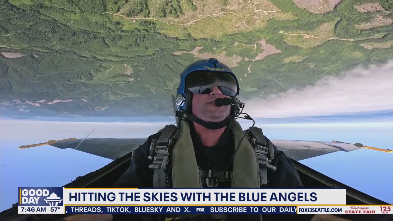 Brian MacMillan flies with the Blue Angels