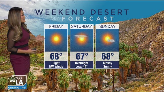 Weekend desert Forecast for January 1-3oo