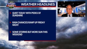 Chicago weather: Quiet Thursday, but rain chances ramp up Friday night