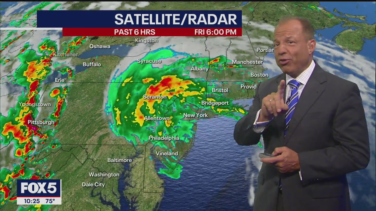 Tropical Storm Fay weakens