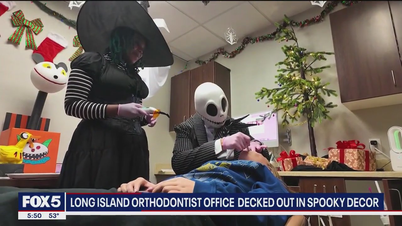 Inside the Long Island orthodontist’s office that becomes a Halloween wonderland