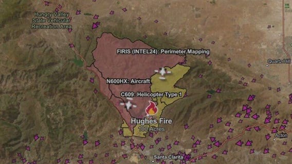 Hughes Fire: Evacuation orders near Castaic Lake