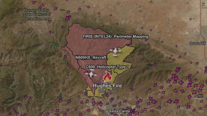 Hughes Fire: Evacuation orders near Castaic Lake