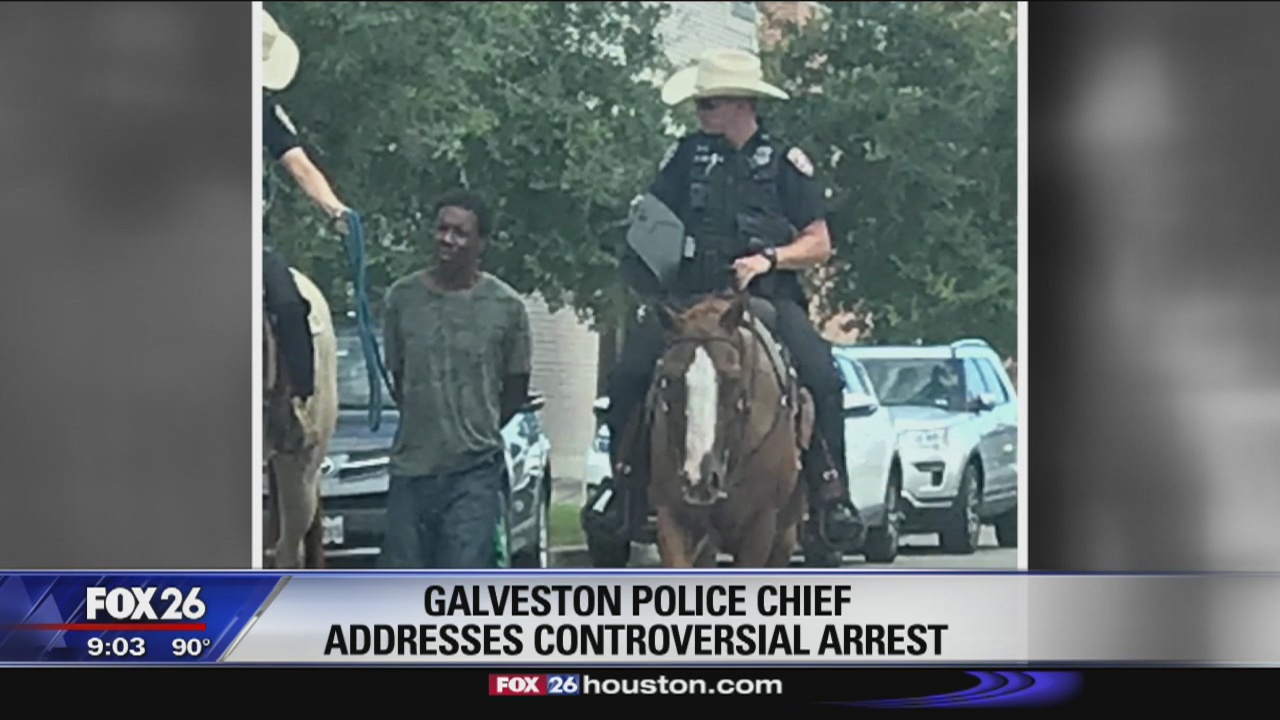 Galveston police chief addresses controversial arrest