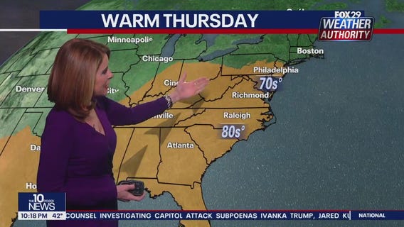Weather Authority: 10 p.m. Wednesday forecast