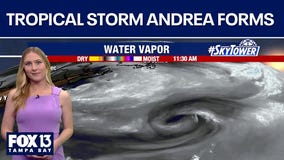 Tropical Storm Andrea forms in Atlantic