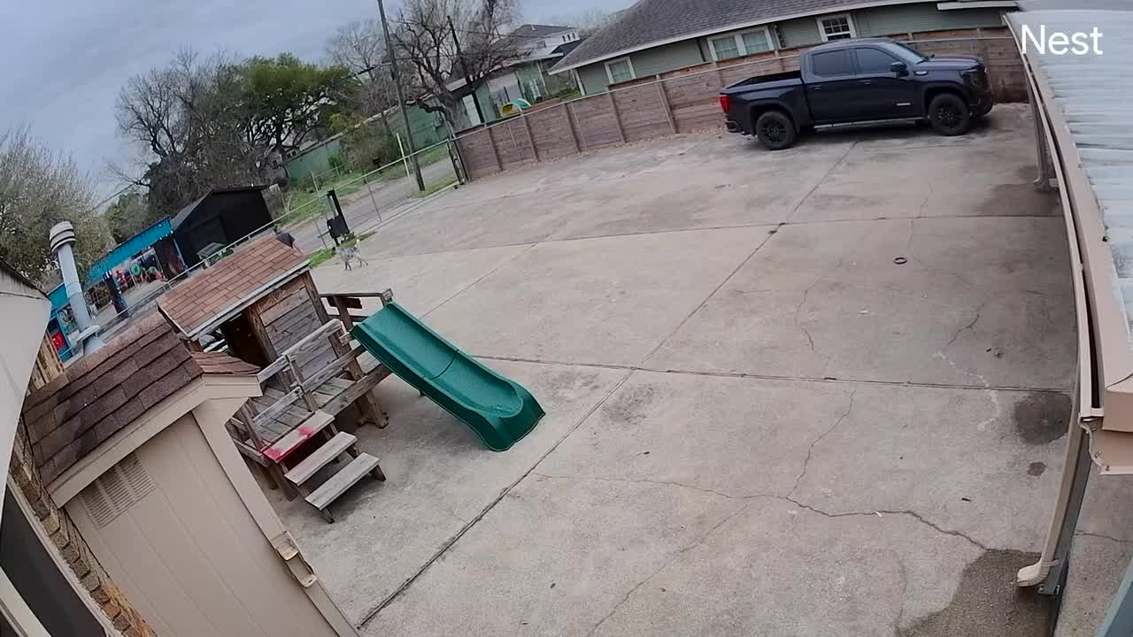 Surveillance video captures sounds of gunshots