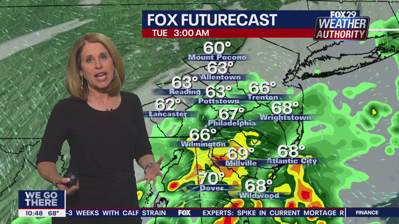 FOX 29 Weather Authority 7-day forecast 10 p.m.