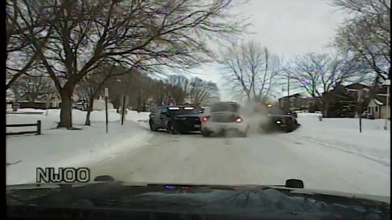Full dash cam video: Officer pursues fleeing shooting suspect in Brooklyn Park