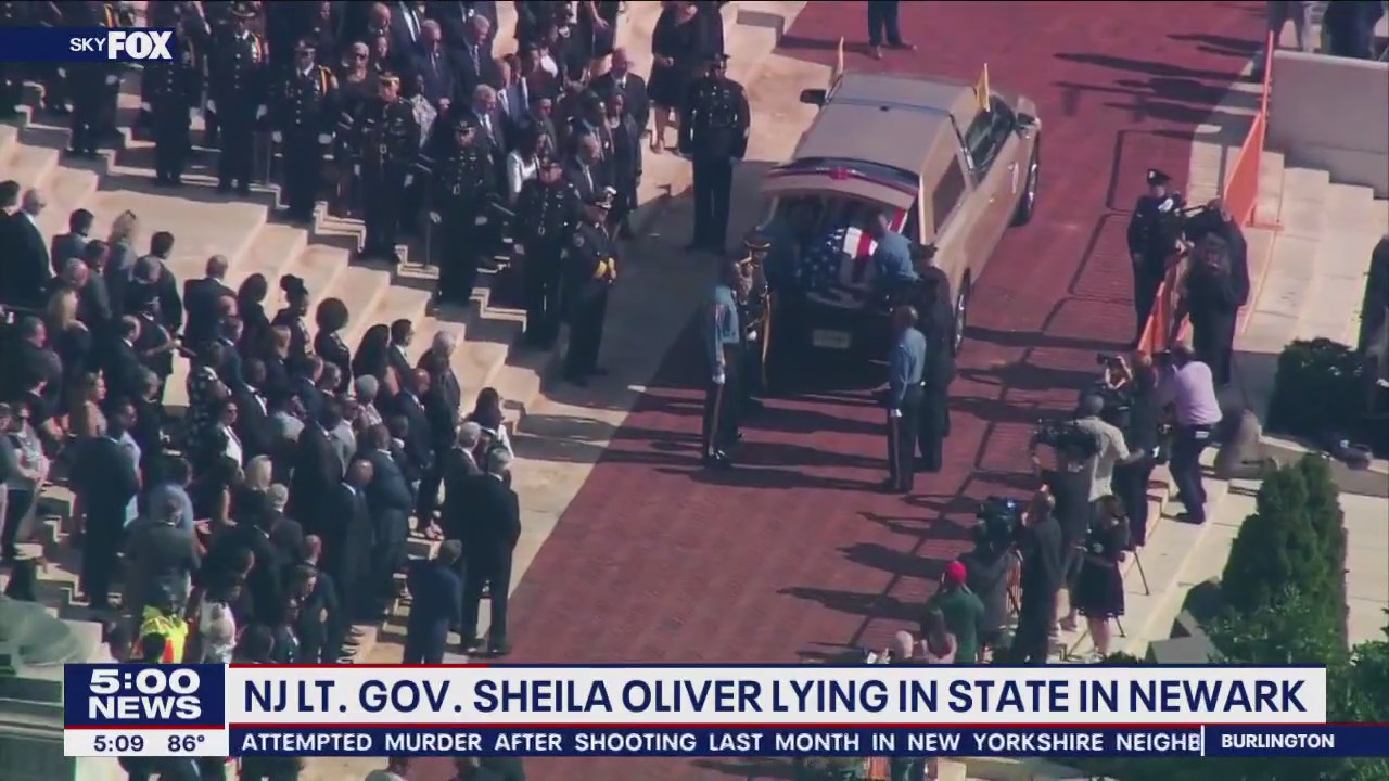 Late N.J. Lt. Gov. Sheila Oliver lies in state in Newark