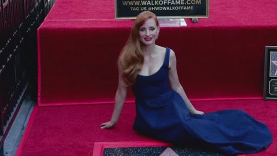 Jessica Chastain receives star on Hollywood Walk of Fame
