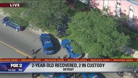 AMBER Alert suspect in custody, 2-year-old girl found safe after miles-long chase